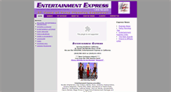 Desktop Screenshot of entertainmentexpress.us